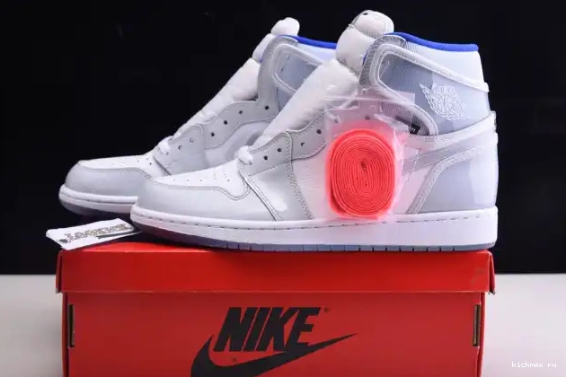 Cheap Kickmax Retro CK6637-104 Zoom White Racer 1 Air High Blue Jordan 0409